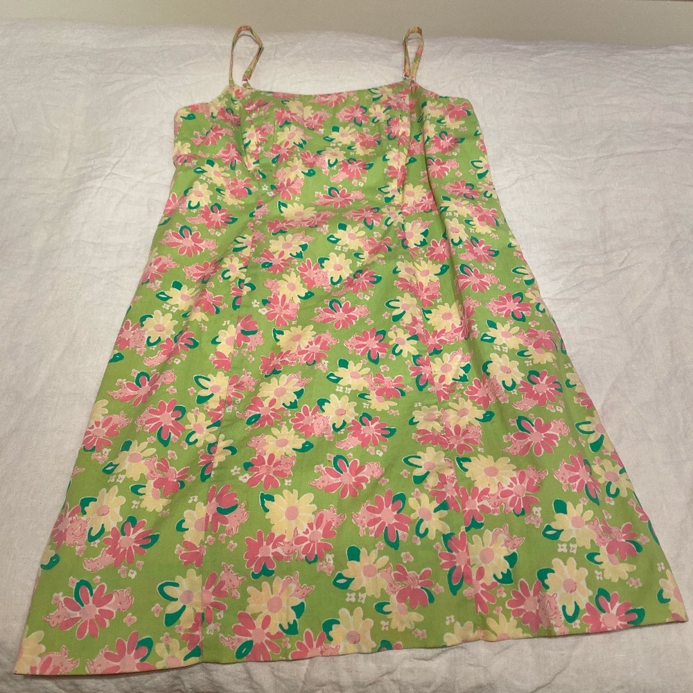 Lilly Pulitzer cotton summer shift dress sz 10